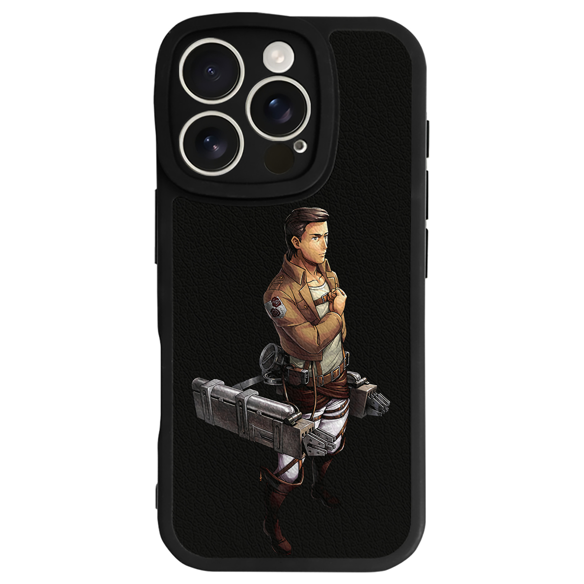 （画像用） 進撃の巨人 Attack on Titan 【iPhone 16シリーズ対応】シリコンスマホケース（レザー調） 材質：シリコン